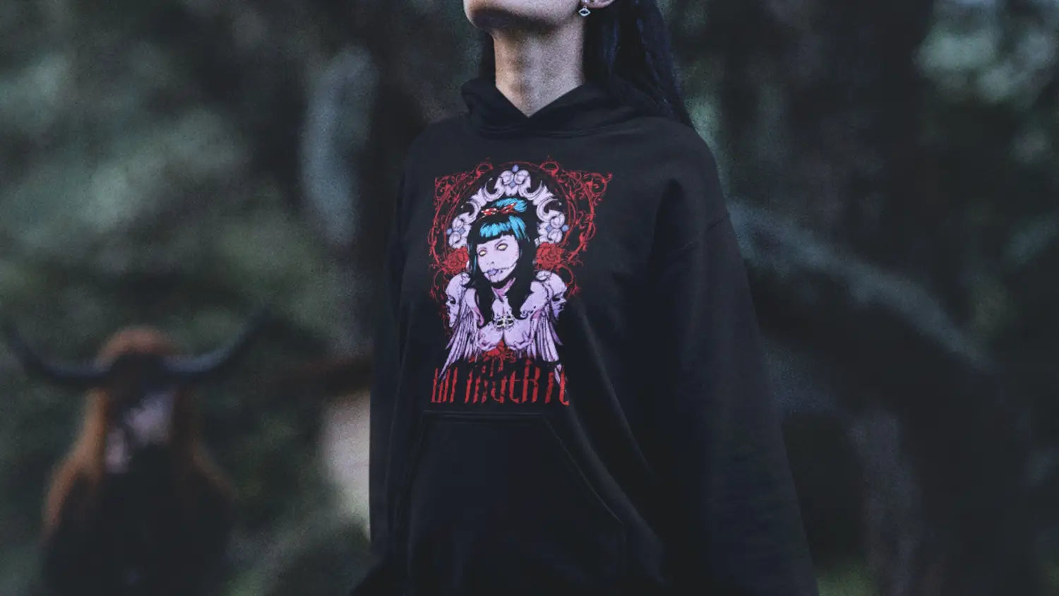 goth hoodies and clothing