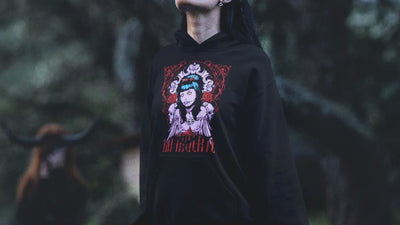 goth hoodies and clothing