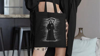 goth tote bags and accessories