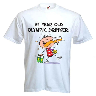 21 Year Old Olympic Drinker Mens 21st Birthday Men's T-Shirt