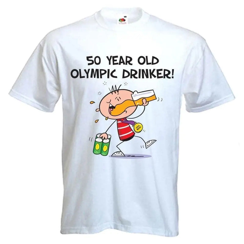 50 Year Old Olympic Drinker! 50th Birthday Men&