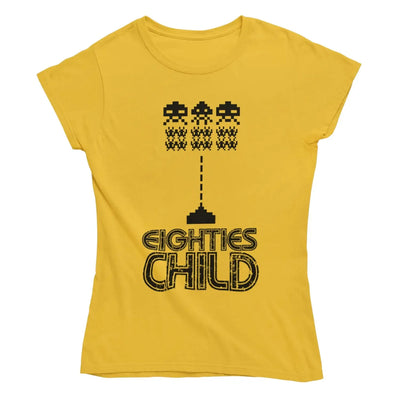 80s Child Women’s T-Shirt - M / Yellow - Womens T-Shirt