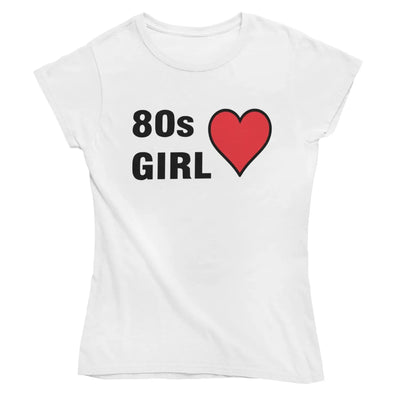 80s Girl 1980s Fancy Dress Women’s T-Shirt - M / White -