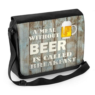 A Meal without Beer is called Breakfast Laptop Messenger Bag