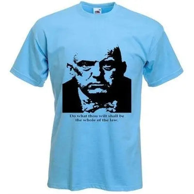Aleister Crowley Do What Thou Wilt T-Shirt S / Light Blue