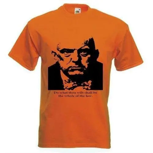 Aleister Crowley Do What Thou Wilt T-Shirt S / Orange