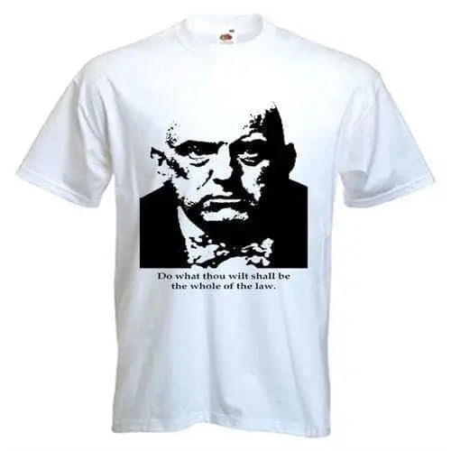 Aleister Crowley Do What Thou Wilt T-Shirt S / White