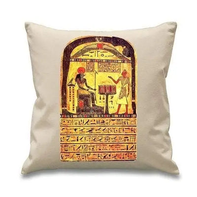 Aleister Crowley Stele Of Revealing Cushion Cream