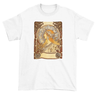 Alphonse Mucha The Zodiac Art Nouveau Large Print Men's T-Shirt L
