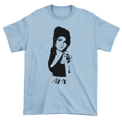 Amy Winehouse T-Shirt S / Light Blue