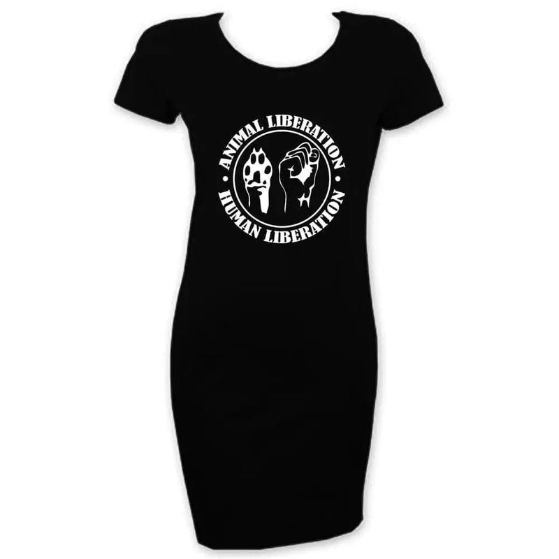 Animal Liberation Human Liberation T Shirt Dress