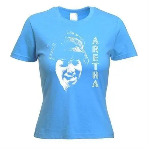 Aretha Franklin Ladies T-Shirt S / Blue