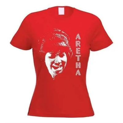 Aretha Franklin Ladies T-Shirt S / Red