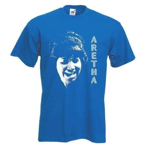 Aretha Franklin T-Shirt XXL / Royal Blue