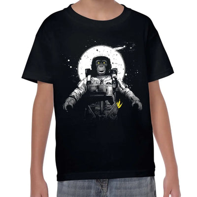 Astronaut Monkey Chimpanzee Kids T-Shirt 9-10