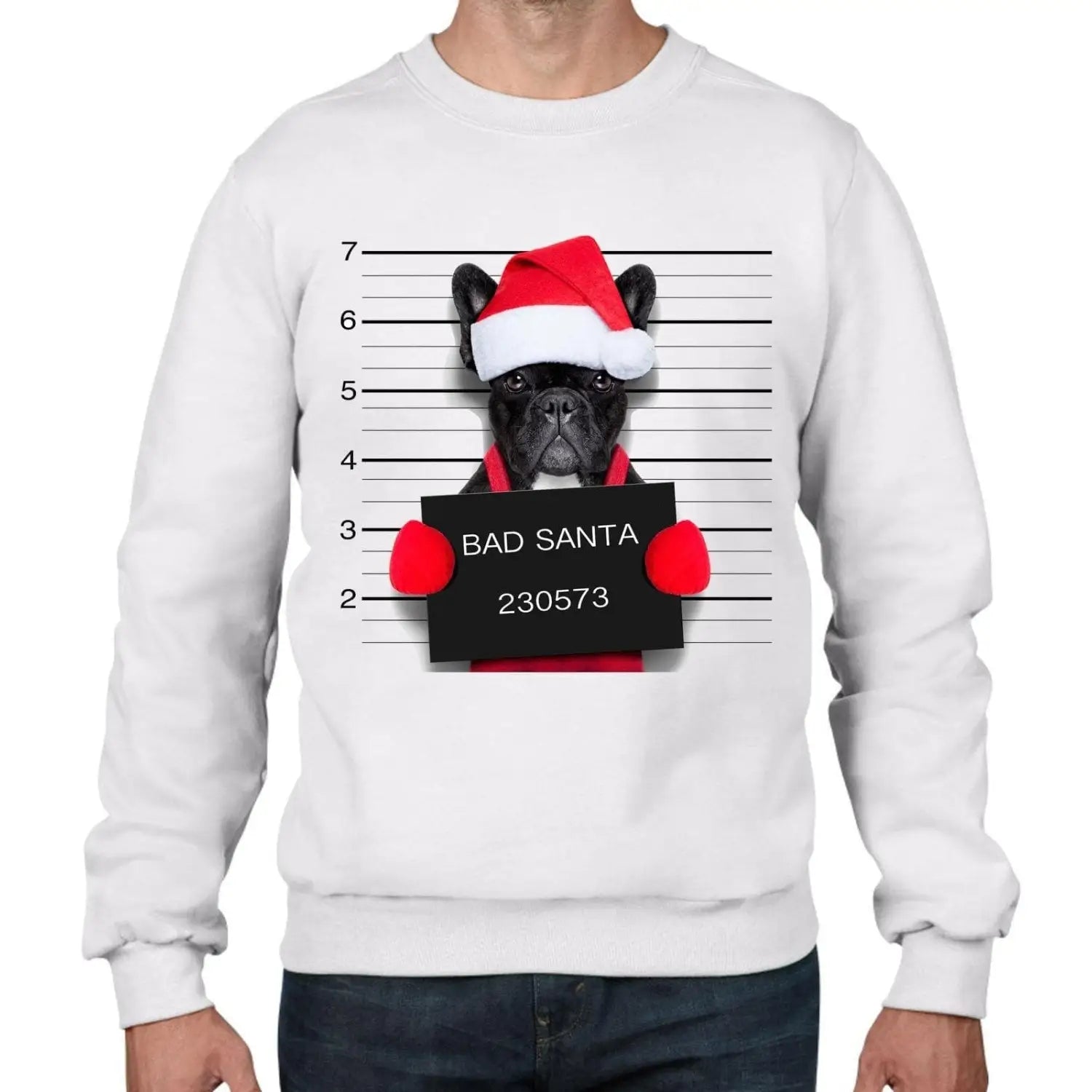 Mens pug christmas jumper clearance