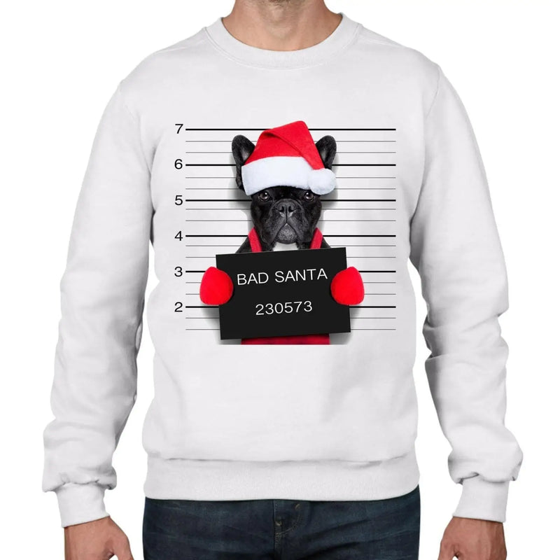 Bad Santa Claus Pug Dog Christmas Men&