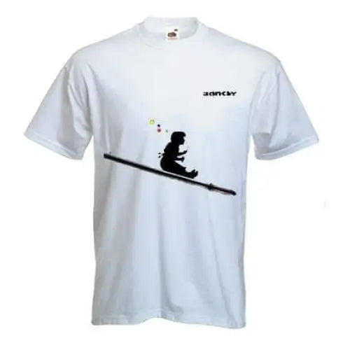 Banksy Bubble Girl Mens T-Shirt 3XL / White