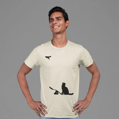 Banksy Cat & Mouse Mens T-Shirt