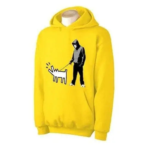 Banksy Choose Your Weapon Hoodie XL / Yellow