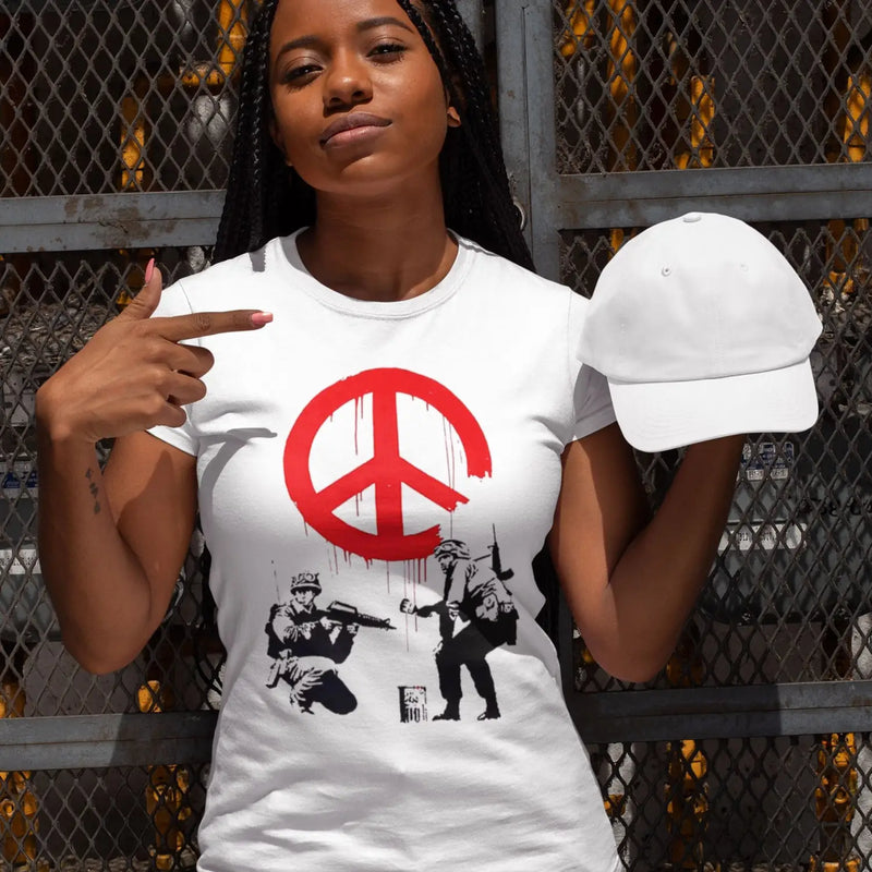 Banksy CND Soldiers Ladies T-Shirt - Womens T-Shirt