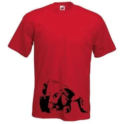 Banksy Coke Copper Mens T-Shirt XXL / Red