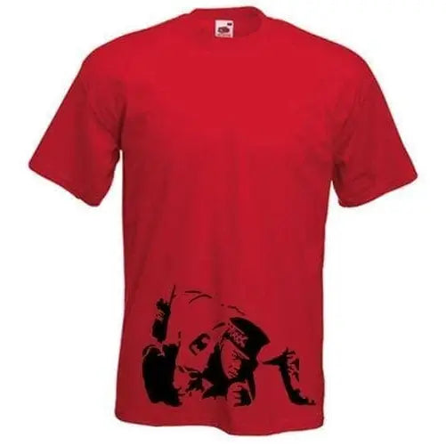 Banksy Coke Copper Mens T-Shirt XXL / Red
