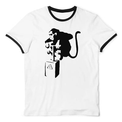 Banksy Detonator Monkey Ringer T-Shirt XL