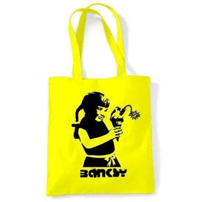 Banksy Dynamite Ice Cream Shoulder bag Yellow