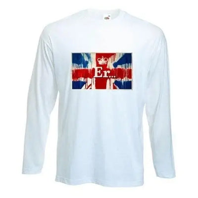 Banksy Er... Union Jack Long Sleeve T-Shirt XL / White