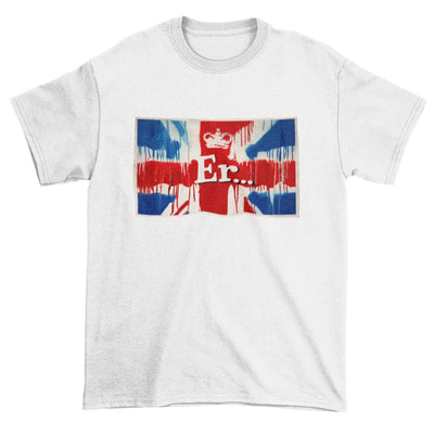 Banksy Er... Union Jack Mens T-Shirt XL / White