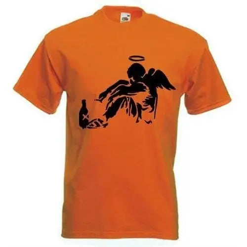Banksy Fallen Angel T-Shirt XXL / Orange