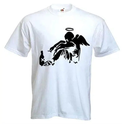 Banksy Fallen Angel T-Shirt XXL / White