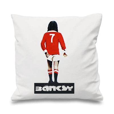 Banksy George Best Scatter Cushion