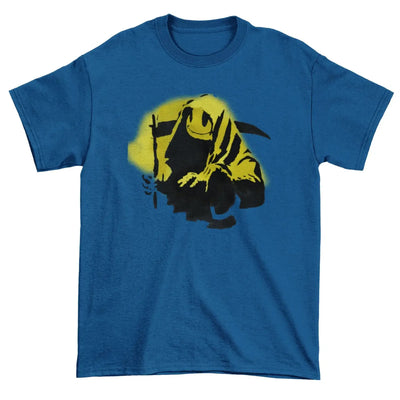 Banksy Grim Reaper Blue T-Shirt M