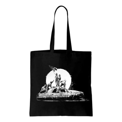 Banksy LA Flag Cotton Shoulder Shopping Bag