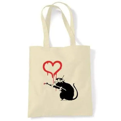 Banksy Love Rat Shoulder Bag