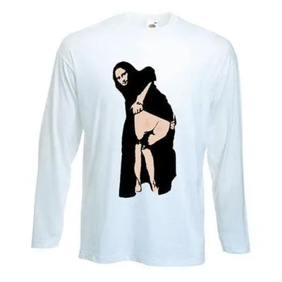 Banksy Mooner Lisa Long Sleeve T-Shirt