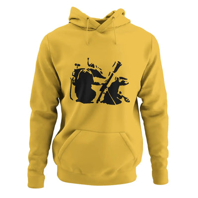 Banksy Mortar Rat Hoodie - M / Yellow - Hoodie