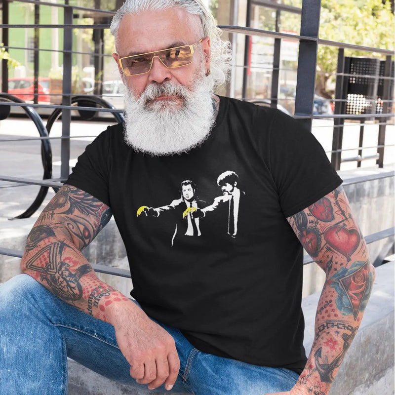 Banksy Pulp Fiction Mens T-Shirt