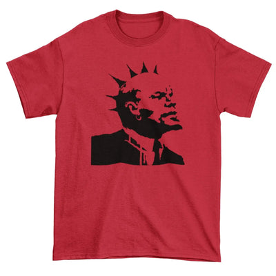 Banksy Punk Lenin Mens T-Shirt M / Red