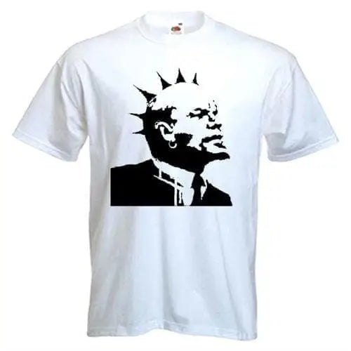 Banksy Punk Lenin Mens T-Shirt M / White