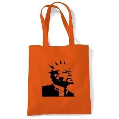 Banksy Punk Lenin Shoulder Bag Orange