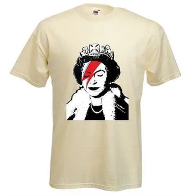 Banksy Queen Bitch Men's T-Shirt Cream / M