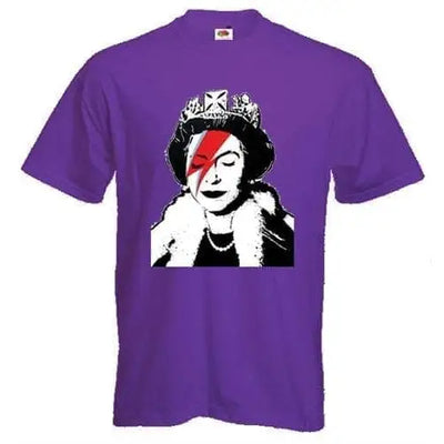 Banksy Queen Bitch Men's T-Shirt Purple / M