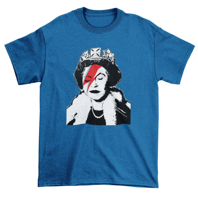 Banksy Queen Bitch Men's T-Shirt Royal Blue / M