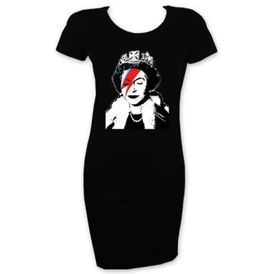 Banksy Queen Bitch Short Sleeve T Shirt Dress