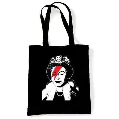 Banksy Queen Bitch Shoulder Bag Black