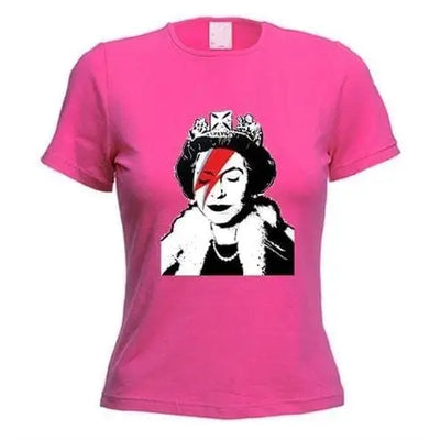 Banksy Queen Bitch Women's T-Shirt M / Dark Pink