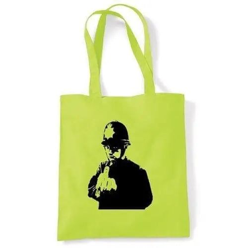 Banksy Rude Copper Shoulder Bag Lime Green